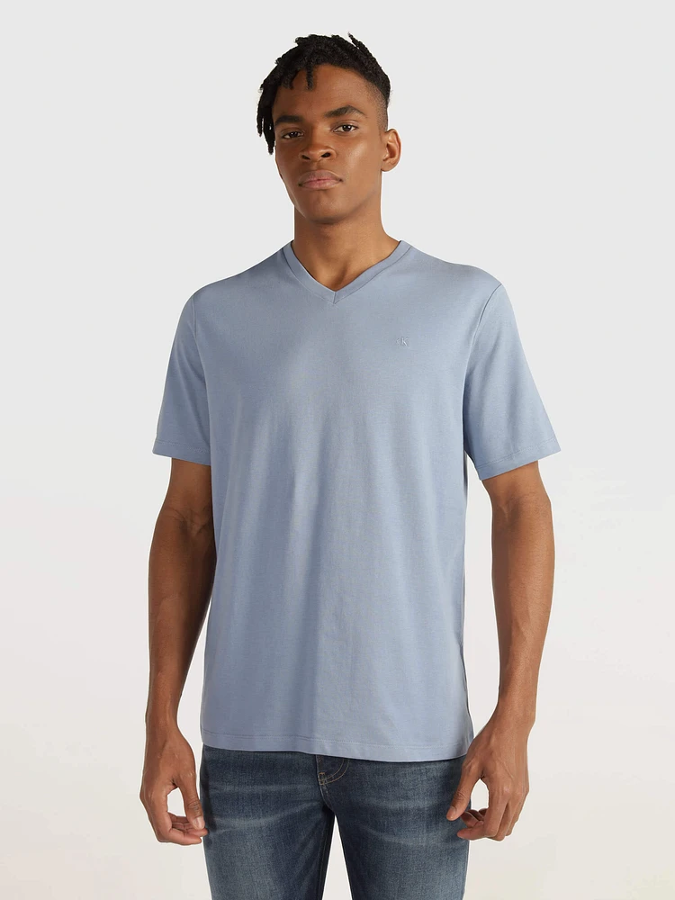 Playera Calvin Klein Monograma Hombre Azul