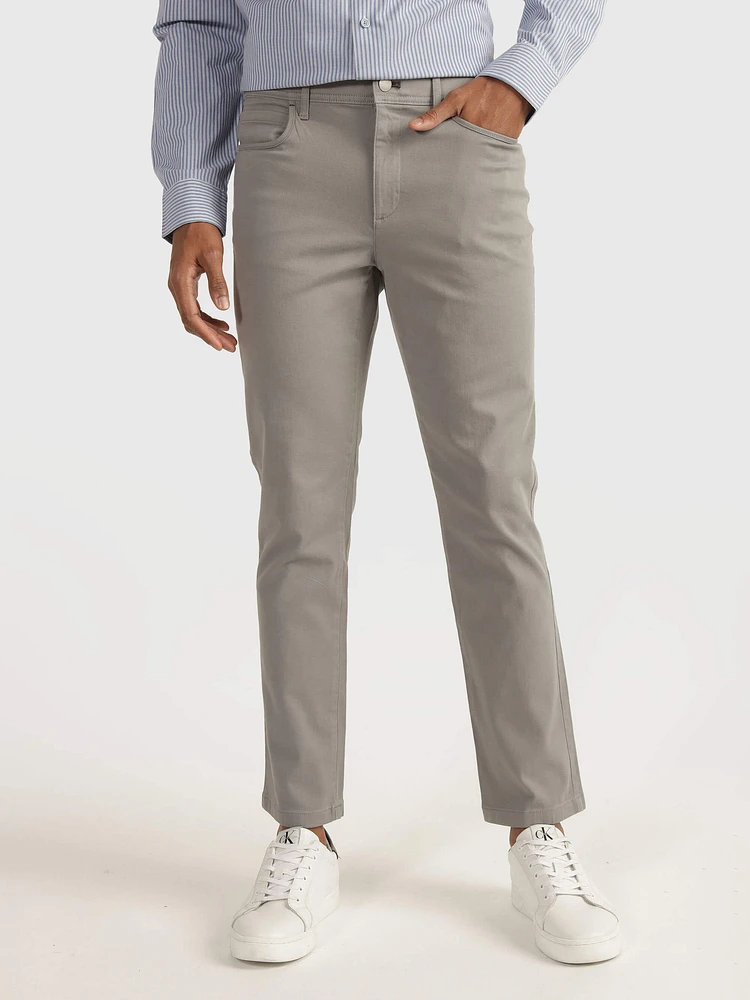 Pantalón Calvin Klein Slim Infinite Flex Waist Hombre Gris