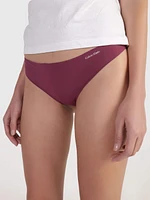 Tanga Calvin Klein Logo Mujer Morado