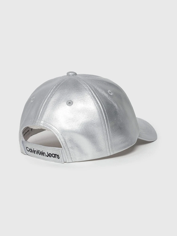 Gorra Calvin Klein Logo Niños Plateado