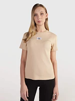 Playera Calvin Klein Mujer Beige