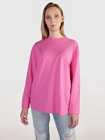 Playera Calvin Klein Monograma Mujer Rosa