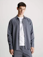 Camisa Calvin Klein Relaxed Hombre Gris