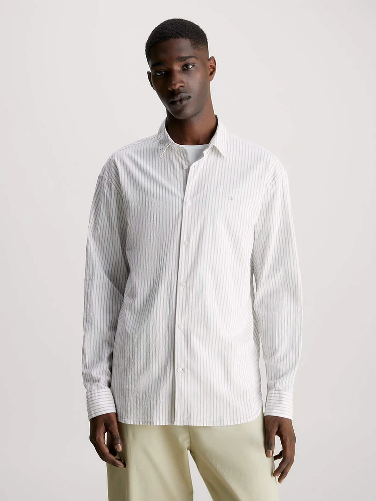 Camisa Calvin Klein Relaxed Hombre Blanco