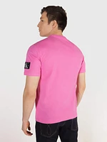 Playera Calvin Klein Logo Hombre Rosa