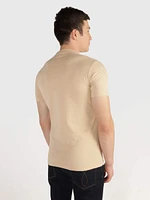 Playera Calvin Klein Logo Estampado Hombre Beige