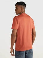 Playera Calvin Klein Logo Hombre Naranja