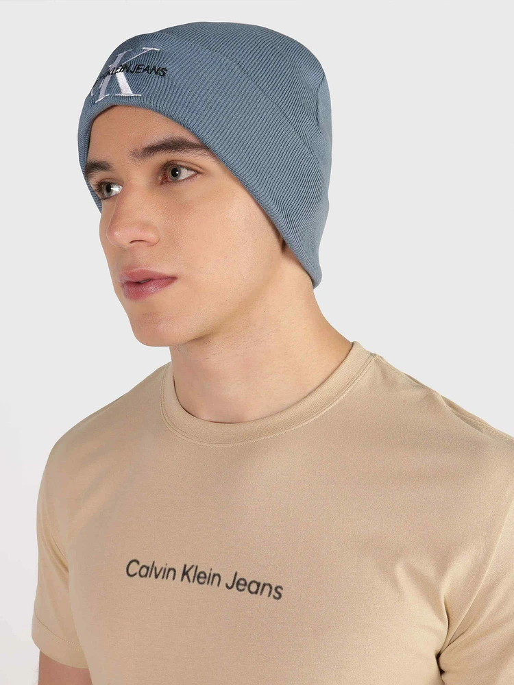 Gorro Calvin Klein Logo Azul - Talla: Única