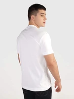 Playera Calvin Klein Franja Hombre Blanco