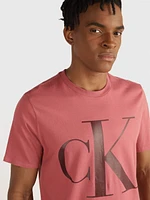 Playera Calvin Klein Monograma Hombre Rojo