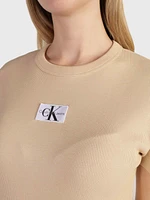 Playera Calvin Klein Mujer Beige