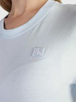 Playera Calvin Klein Monograma Mujer Azul