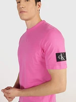 Playera Calvin Klein Logo Hombre Rosa