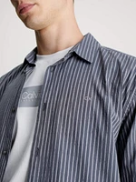 Camisa Calvin Klein Relaxed Hombre Gris