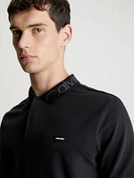 Polo Calvin Klein Logo Cuello Hombre Negro