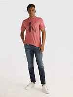 Playera Calvin Klein Monograma Hombre Rojo