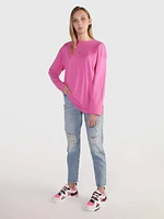 Playera Calvin Klein Monograma Mujer Rosa