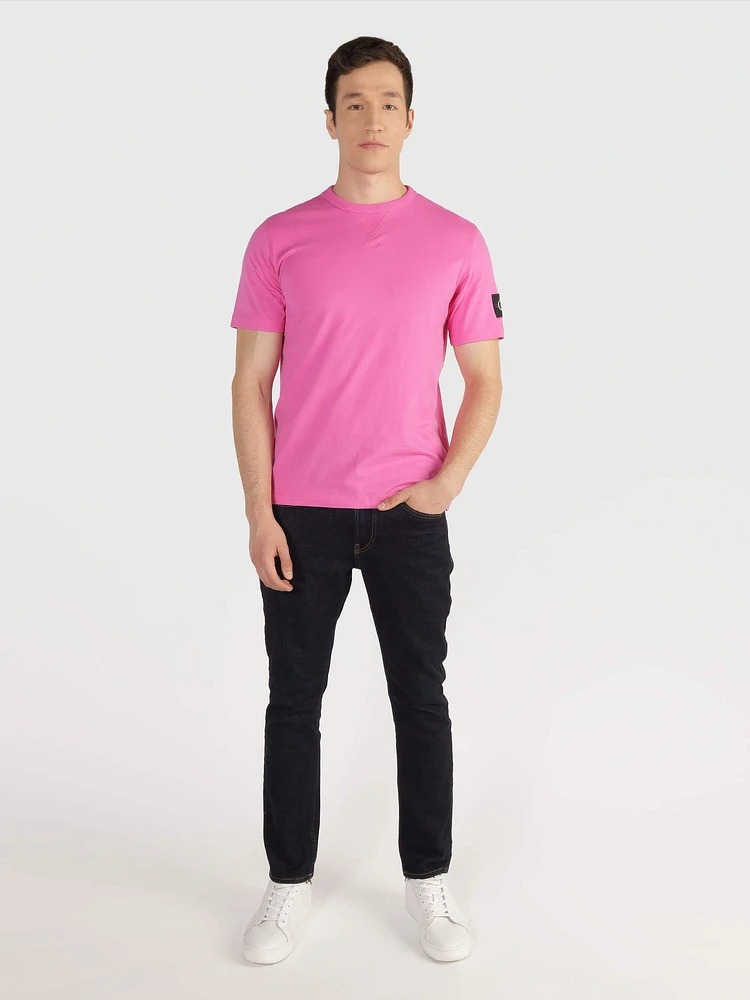 Playera Calvin Klein Logo Hombre Rosa