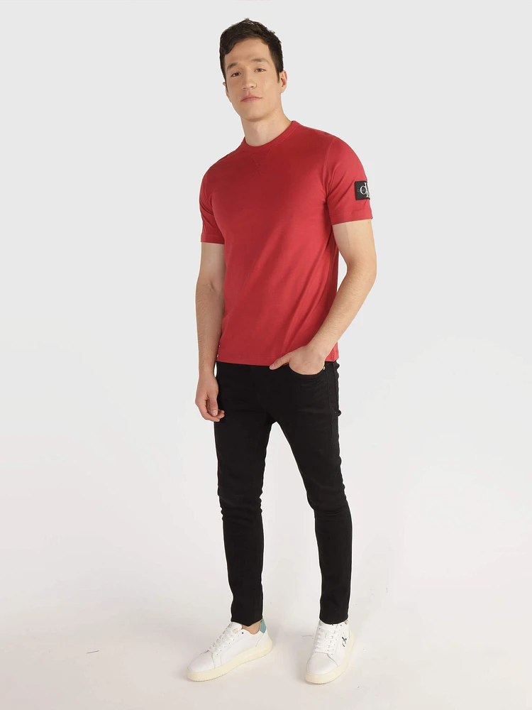 Playera Calvin Klein Logo Hombre Rojo