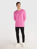 Playera Calvin Klein Logo Hombre Rosa