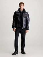 Chamarra Calvin Klein Puffer Glossy Hombre Negro