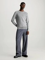 Suéter Calvin Klein Placa Hombre Gris