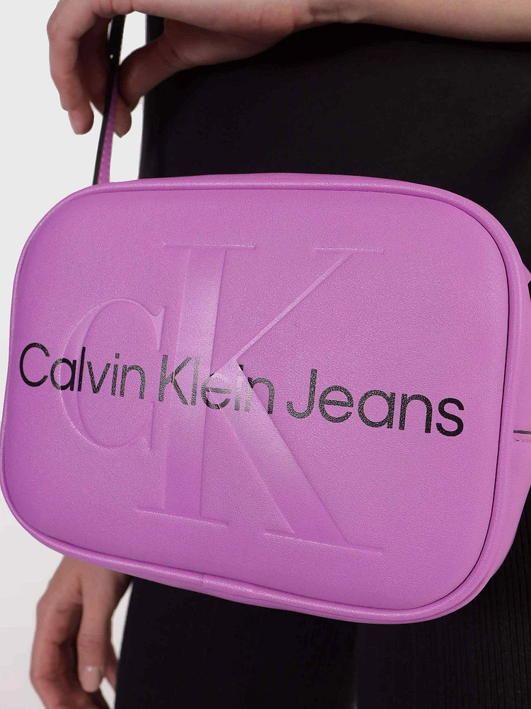 Bolsa Calvin Klein Crossbody Mujer Morado - Talla: Única