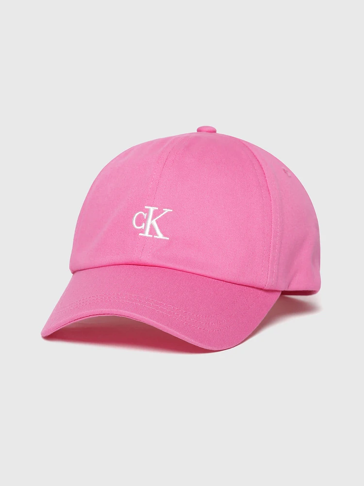 Gorra Calvin Klein Logo Niños Rosa