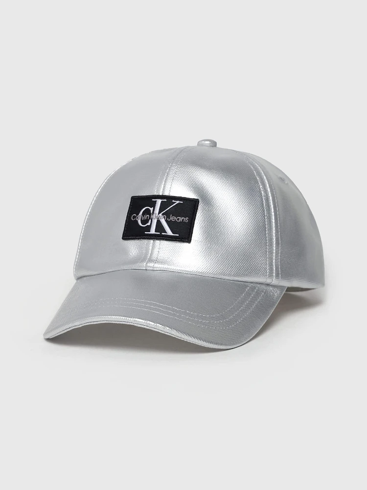 Gorra Calvin Klein Logo Niños Plateado