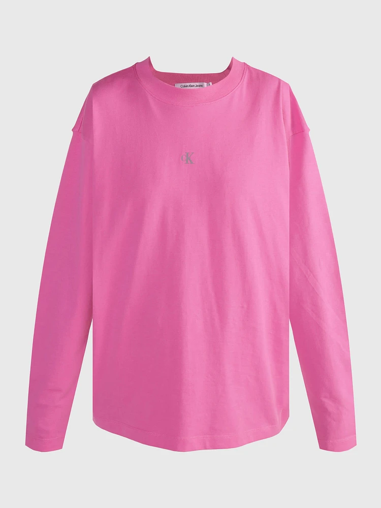 Playera Calvin Klein Monograma Mujer Rosa