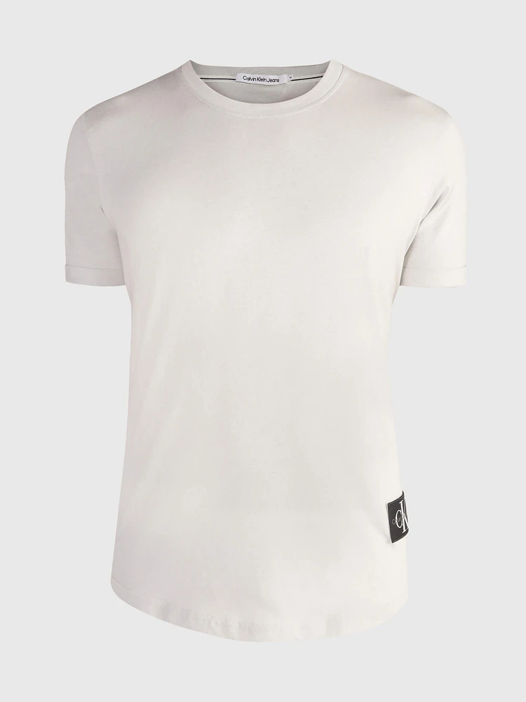 Playera Calvin Klein Logo Hombre Gris