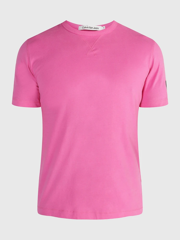 Playera Calvin Klein Logo Hombre Rosa