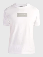 Playera Calvin Klein Logo Hombre Blanco