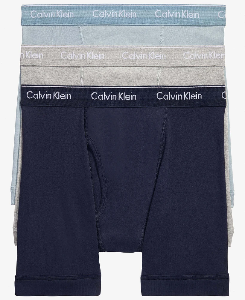 Bóxers Largos Calvin Klein Cotton Classics Paquete de 3 Azul