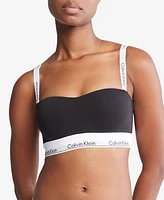 Bralette Calvin Klein Modern Cotton Bandeau Mujer Negro