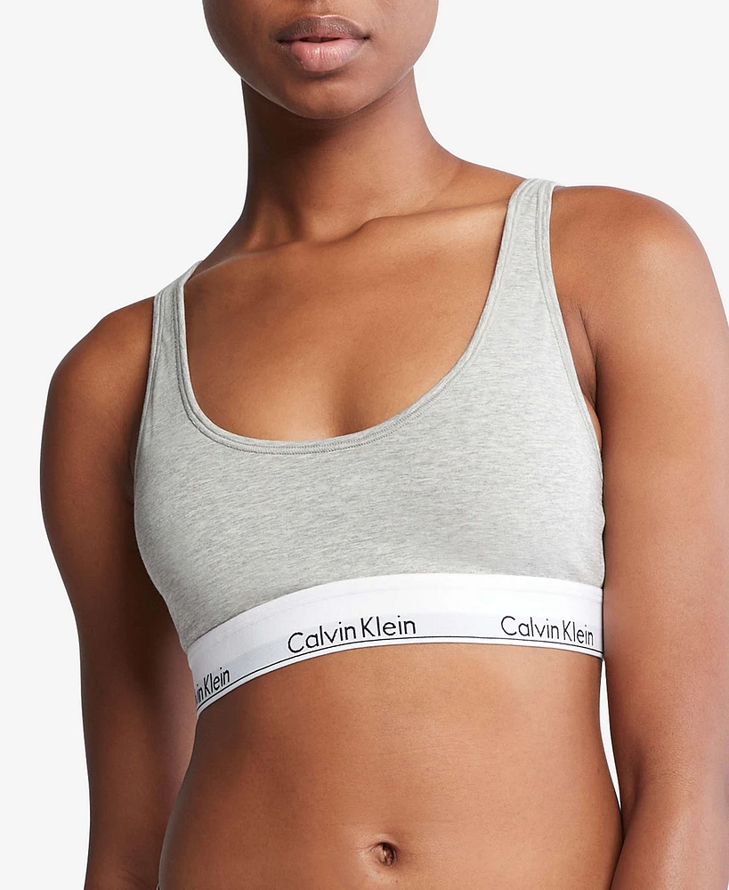 Bralette Calvin Klein Modern Cotton Mujer Gris