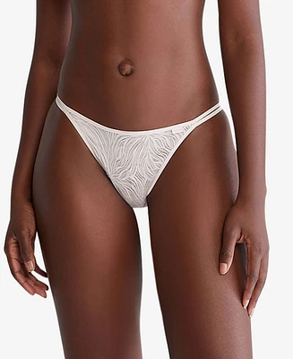 Tanga Calvin Klein Lace Mujer Blanco