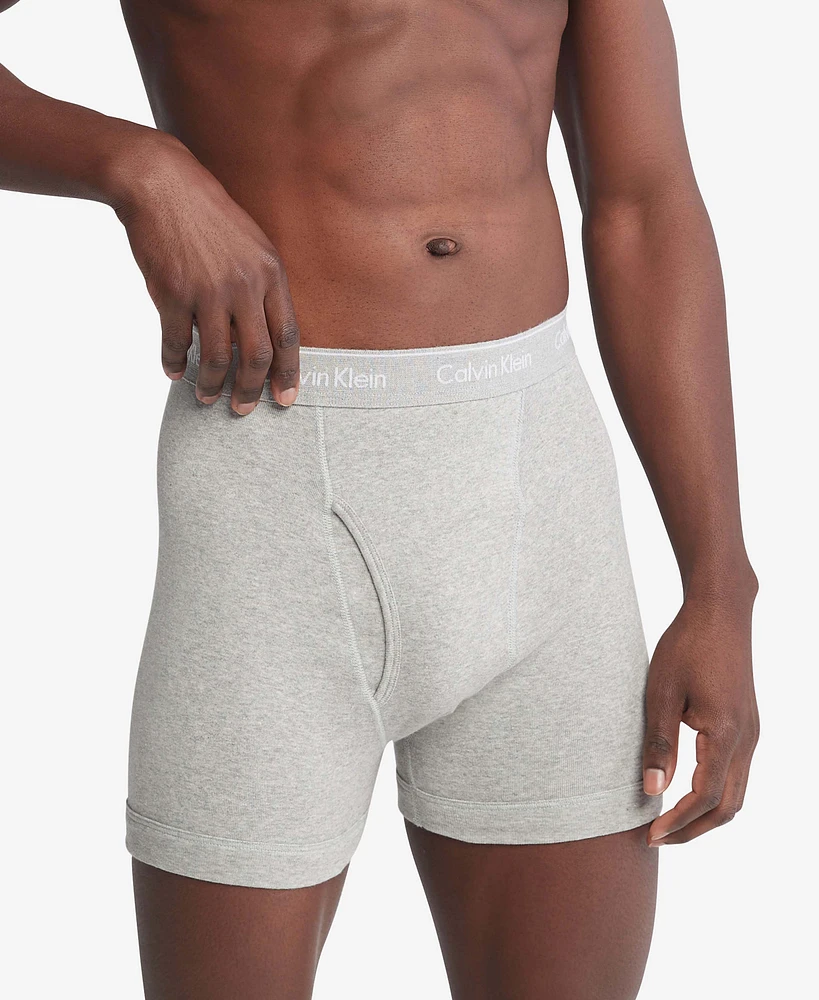 Bóxers Largos Calvin Klein Cotton Classics Paquete de 3 Azul