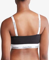 Bralette Calvin Klein Modern Cotton Bandeau Mujer Negro