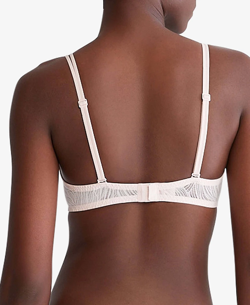 Brasier Calvin Klein Sheer Marquisette Lace Mujer Blanco