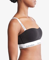 Bralette Calvin Klein Modern Cotton Bandeau Mujer Negro