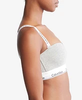 Bralette Calvin Klein Modern Cotton Bandeau Mujer Gris