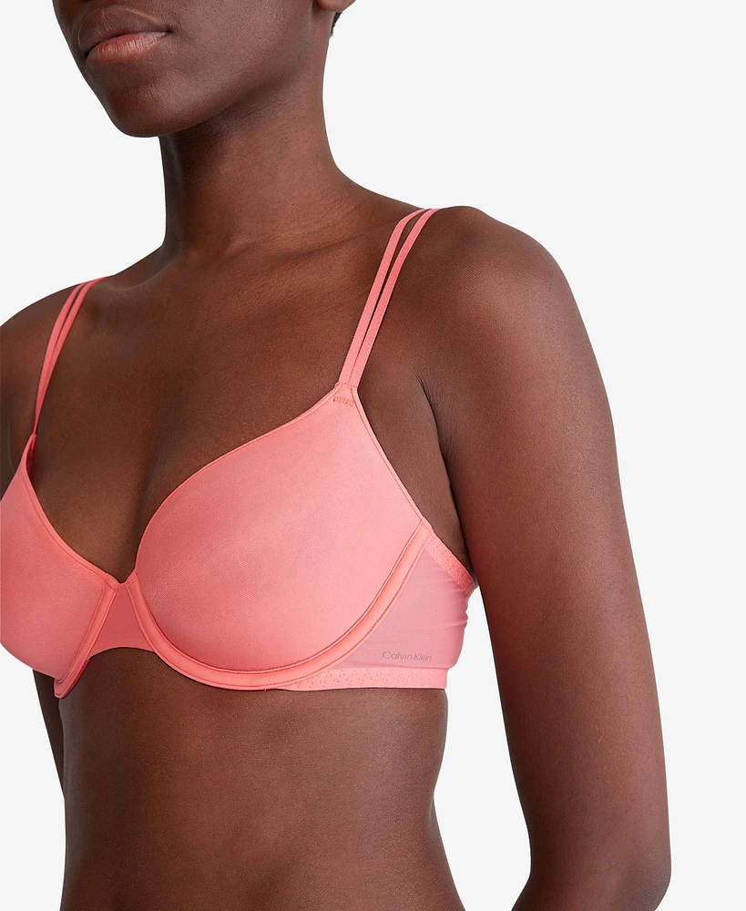 Brasier Calvin Klein Sheer Marquisette Mujer Rosa