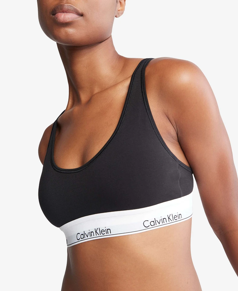 Bralette Calvin Klein Modern Cotton Mujer Negro