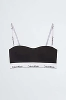Bralette Calvin Klein Modern Cotton Bandeau Mujer Negro