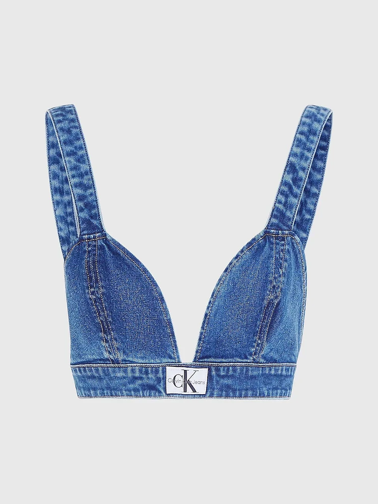 Top Calvin Klein Denim Mujer Azul