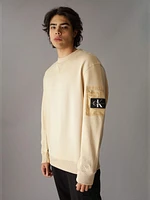 Sudadera Calvin Klein Bolsillo Hombre Beige