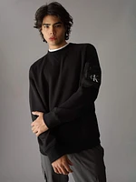 Sudadera Calvin Klein Bolsillo Hombre Negro