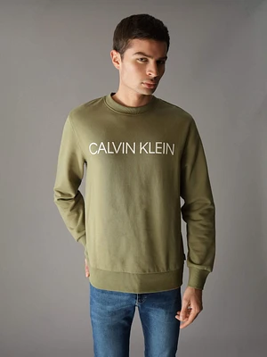 Sudadera Calvin Klein Logotipo Hombre Verde
