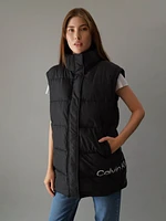 Chaleco Calvin Klein Capitonado Mujer Negro